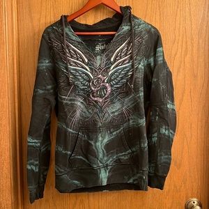 Sinful brand hoodie. Size large